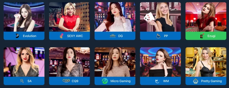 Top Live Casino Game Providers at 2KJILI